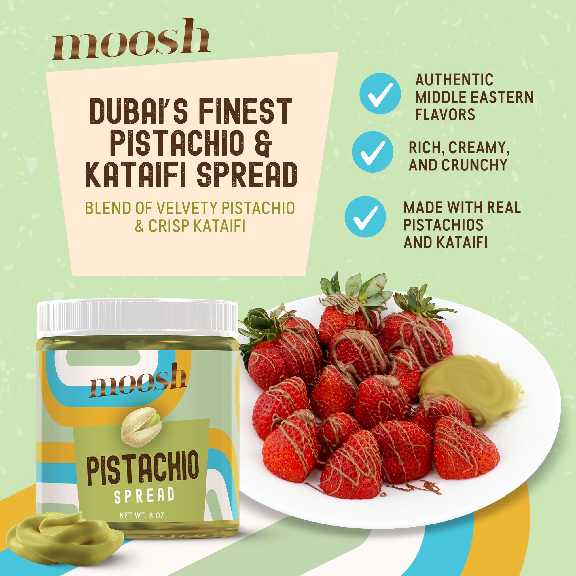 Pistachio Cream, Paste, Spread, Pistachio Cream for Dubai Chocolate Bar, 8 oz