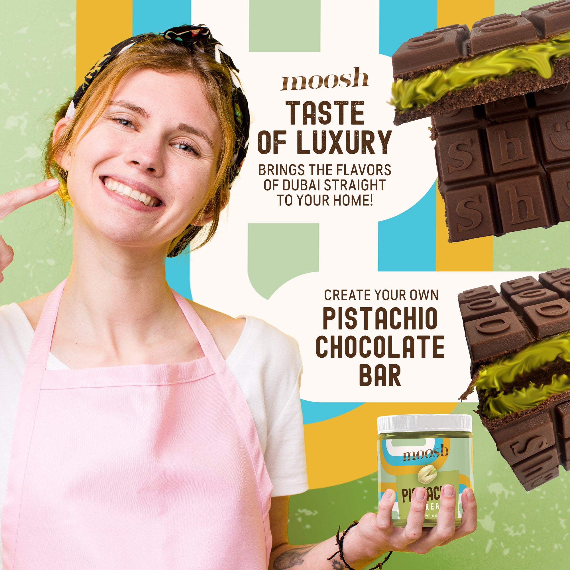 Pistachio Cream, Paste, Spread, Pistachio Cream for Dubai Chocolate Bar, 8 oz